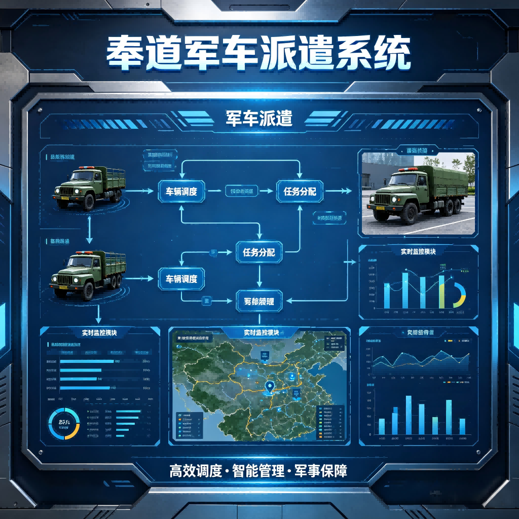 智慧军营车辆管理新选择｜奉道科技军车派遣系统功能全解析(图1)